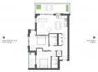 Modernes luxuriöses 102 m2 großes Apartment mit 2 Schlafzimmern in Boka Place, Tivat