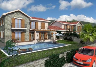 Luxuriöses 3830 m2 großes Grundstück in Radovanići, Luštica zum Bau von zwei Villen