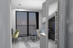 Studio-apartment in Donja Lastva 23m2 auf der penthouse mit Meerblick