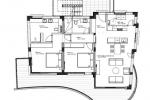 Zwei-Schlafzimmer / zwei Badezimmer komplett eingerichtete Wohnung 90m + Terrasse 30m