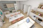 Drei Schlafzimmer & zwei Badezimmer komplett eingerichtete Wohnung mit Panorama-Terrasse